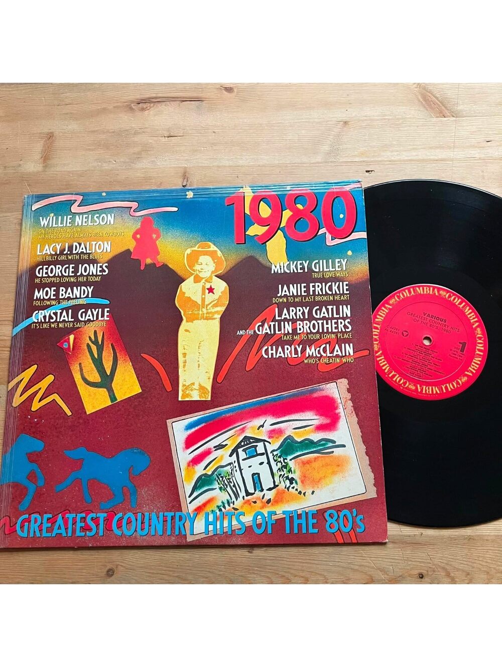 Various - 1980 Greatest Country hits of the 80's 33rpm VG+ VR22